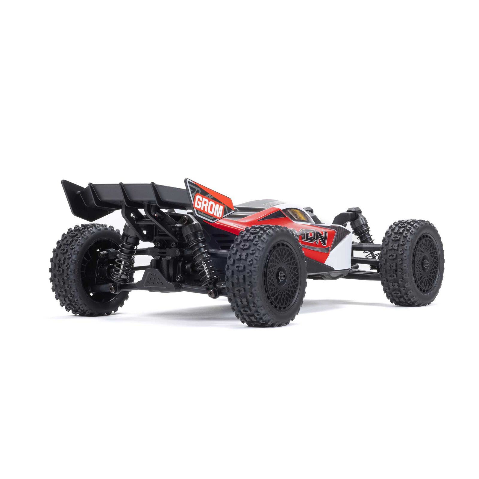 ARRMA TYPHON GROM MEGA 380 Brushed 4X4 Small Scale Buggy RTR with Battery & Charger, Red/White - Image 22