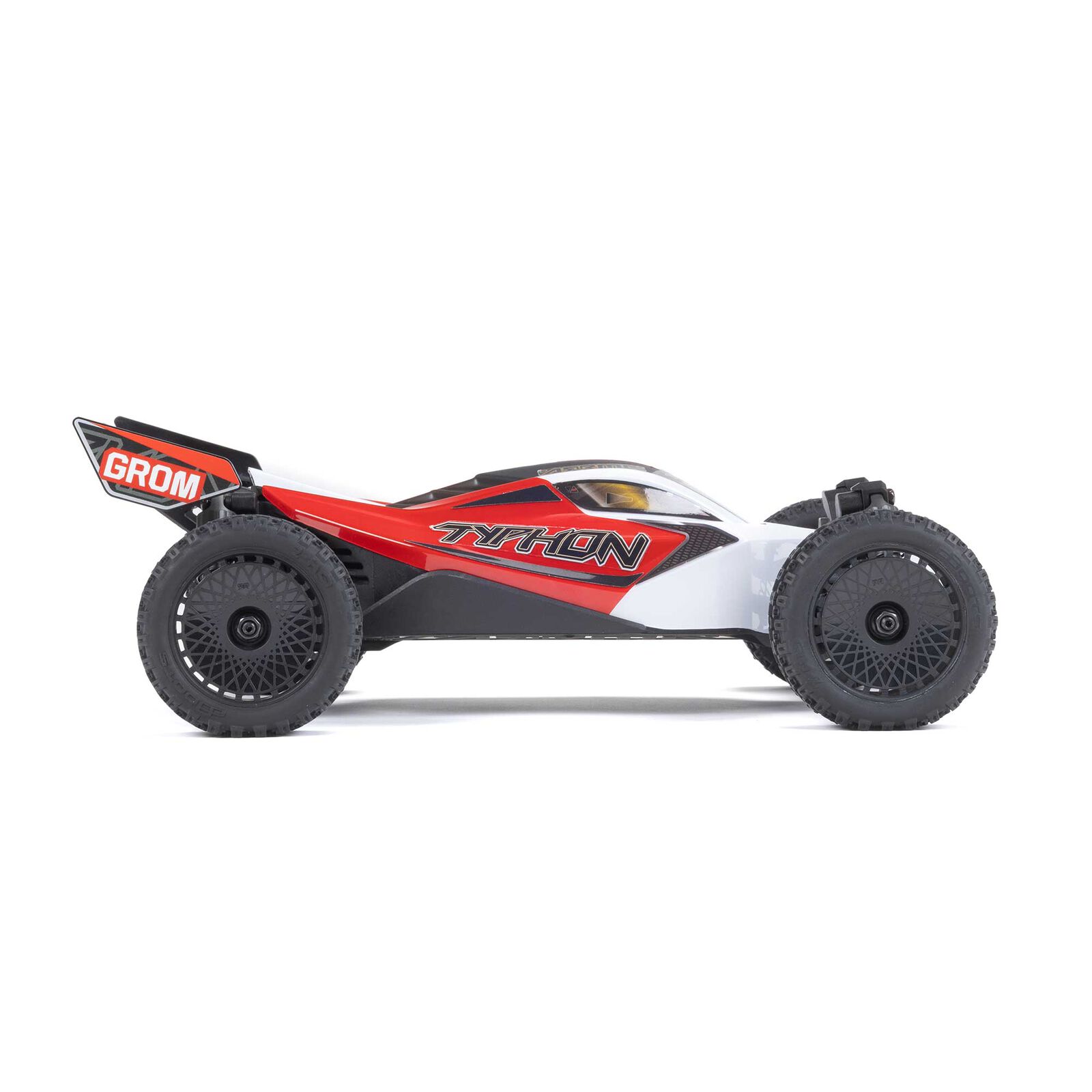 ARRMA TYPHON GROM MEGA 380 Brushed 4X4 Small Scale Buggy RTR with Battery & Charger, Red/White - Image 21