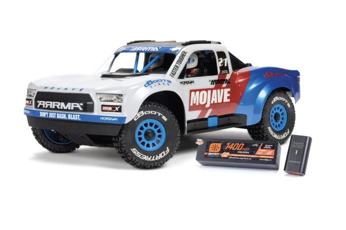 ARRMA 1/16 MOJAVE GROM 223S DSC 4X4 RTR Brushless Desert Truck, White