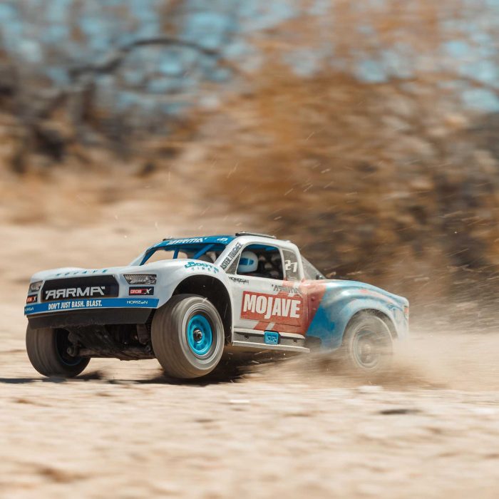 ARRMA 1/16 MOJAVE GROM 223S DSC 4X4 RTR Brushless Desert Truck, White - Image 12