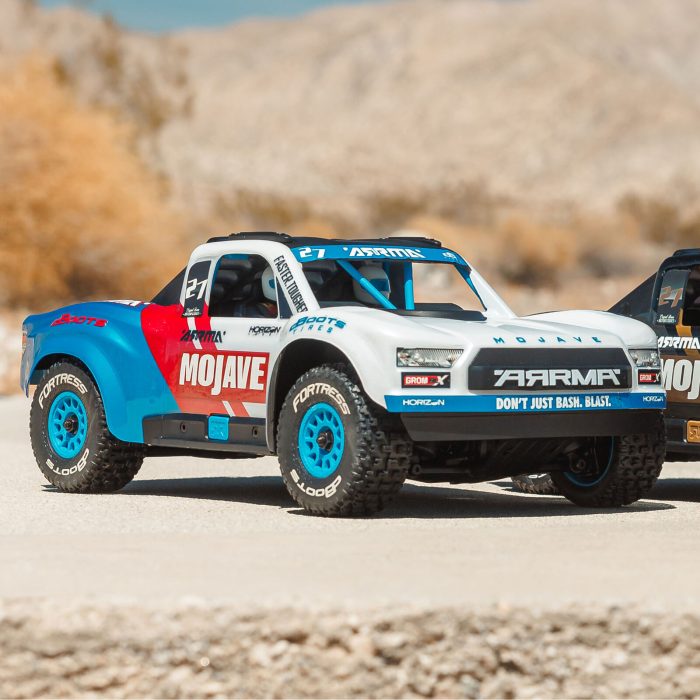 ARRMA 1/16 MOJAVE GROM 223S DSC 4X4 RTR Brushless Desert Truck, White - Image 7