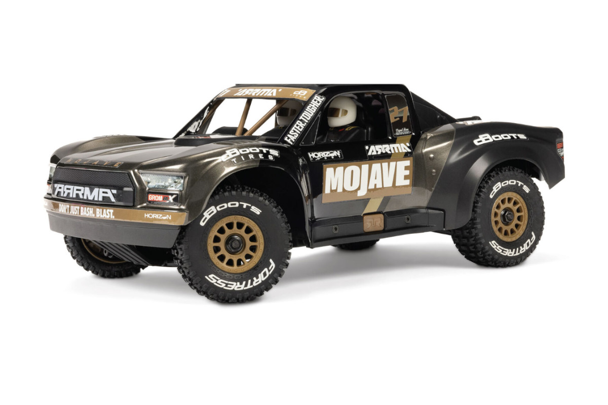 ARRMA 1/16 MOJAVE GROM 223S DSC 4X4 RTR Brushless Desert Truck, Black (without battery-charger)