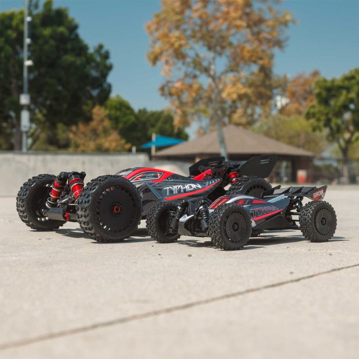 ARRMA 1/14 TYPHON GROM 223S DSC 4X4 RTR Brushless Buggy, Silver (without battery-charger) - Image 2