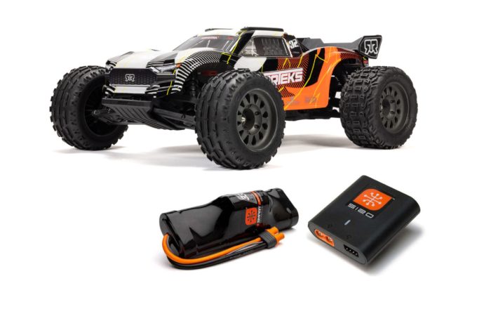 ARRMA 1/10 VORTEKS 2WD RTR Brushed Stadium Truck (Battery & Charger Included), Orange