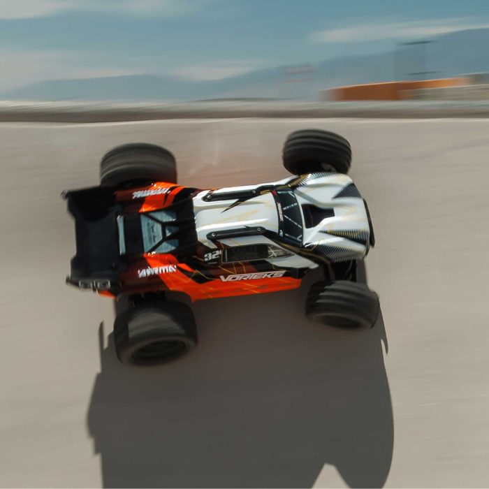 ARRMA 1/10 VORTEKS 2WD RTR Brushed Stadium Truck (Battery & Charger Included), Orange - Image 6
