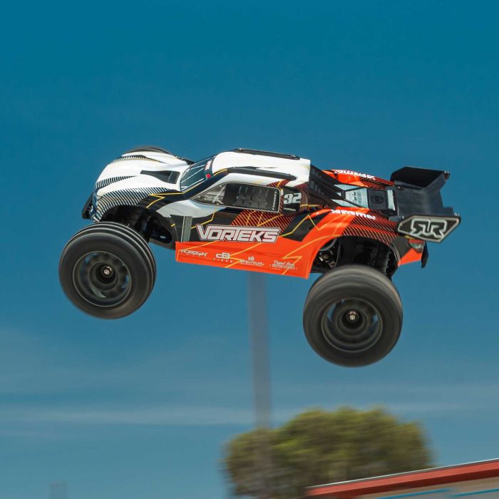 ARRMA 1/10 VORTEKS 2WD RTR Brushed Stadium Truck (Battery & Charger Included), Orange - Image 5