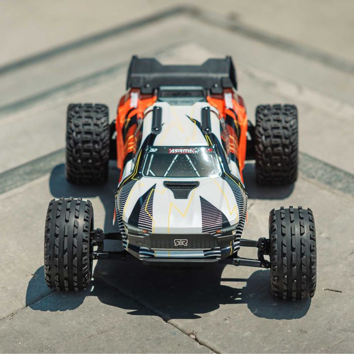 ARRMA 1/10 VORTEKS 2WD RTR Brushed Stadium Truck (Battery & Charger Included), Orange - Image 9