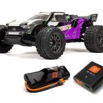 ARRMA 1/10 VORTEKS 2WD RTR Brushed Stadium Truck (Battery & Charger Included), Purple
