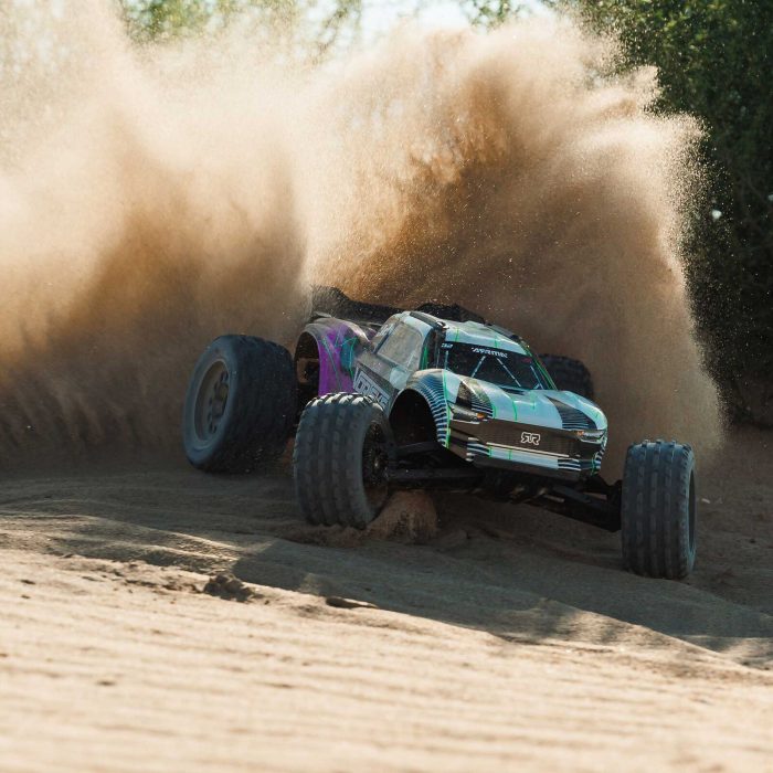 ARRMA 1/10 VORTEKS 2WD RTR Brushed Stadium Truck (Battery & Charger Included), Purple - Image 7