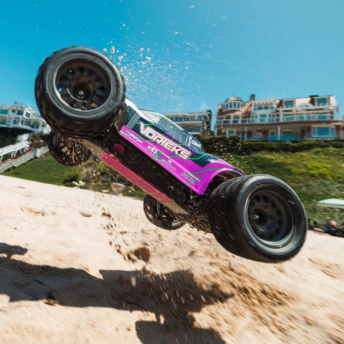 ARRMA 1/10 VORTEKS 2WD RTR Brushed Stadium Truck (Battery & Charger Included), Purple - Image 9