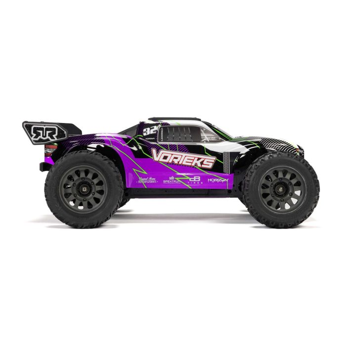 ARRMA 1/10 VORTEKS 2WD RTR Brushed Stadium Truck (Battery & Charger Included), Purple - Image 12