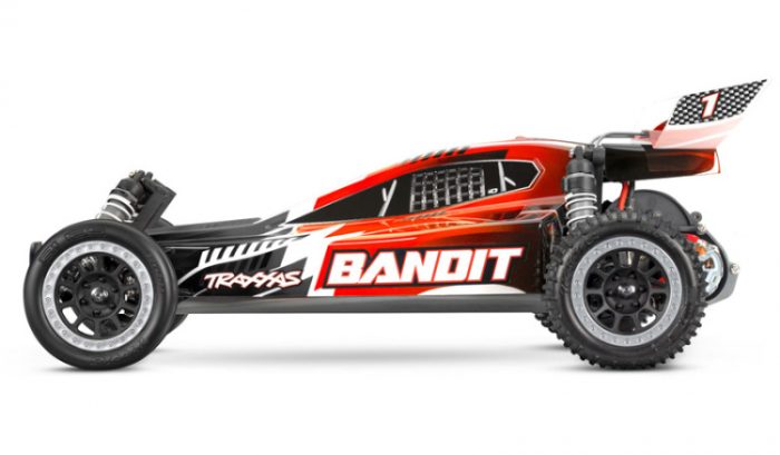 TRAXXAS Bandit 2WD 1/10 RTR TQ Red - with USB-C charger/7cell NiMH 3000mAh - Image 3