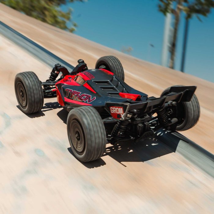 ARRMA 1/14 TYPHON GROM 223S DSC 4X4 RTR Brushless Buggy, Red (Battery & Charger Included) - Image 10