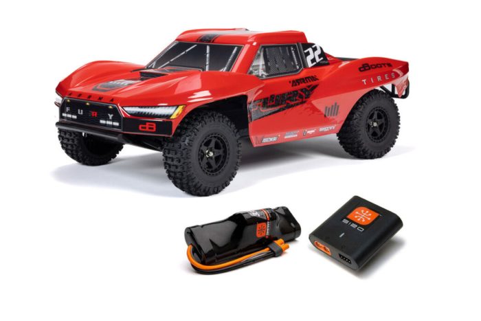 ARRMA 1/10 FURY 2WD RTR Brushed Short Course Truck (Battery & Charger Included), Red