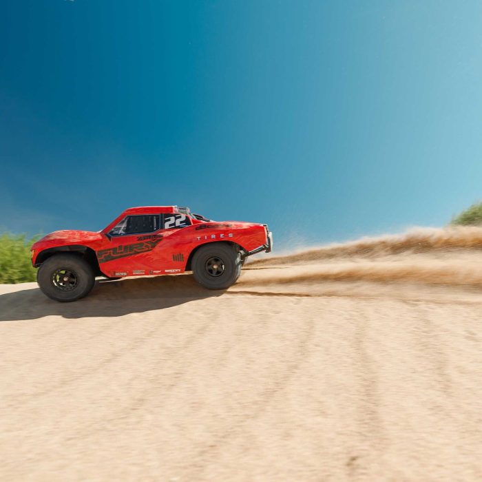 ARRMA 1/10 FURY 2WD RTR Brushed Short Course Truck (Battery & Charger Included), Red - Image 4