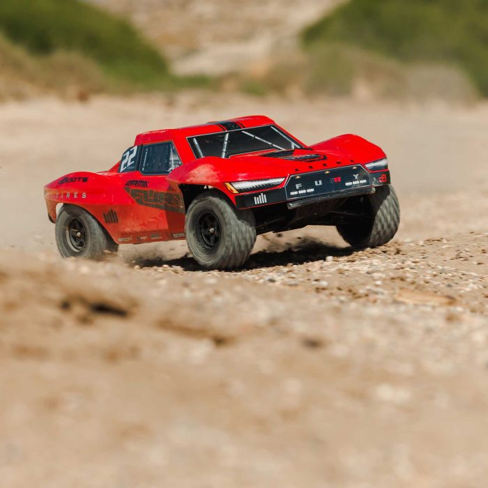 ARRMA 1/10 FURY 2WD RTR Brushed Short Course Truck (Battery & Charger Included), Red - Image 7