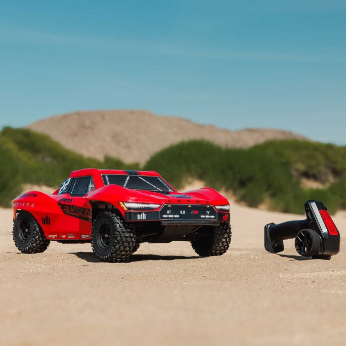 ARRMA 1/10 FURY 2WD RTR Brushed Short Course Truck (Battery & Charger Included), Red - Image 8