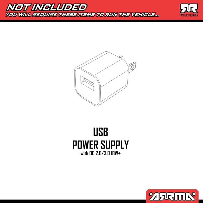 ARRMA 1/10 FURY 2WD RTR Brushed Short Course Truck (Battery & Charger Included), Red - Image 3