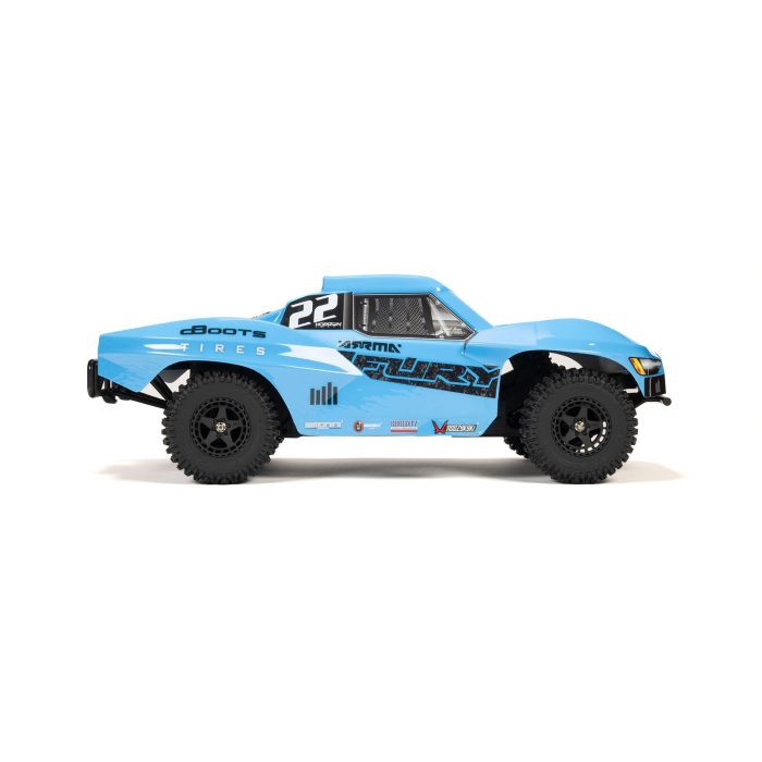 ARRMA 1/10 FURY 2WD RTR Brushed Short Course Truck (Battery & Charger Included), Blue - Image 16