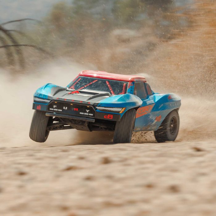 ARRMA 1/10 FURY 223S DSC 2WD RTR Brushless Short Course Truck, Blue (without Battery-Charger) - Image 4
