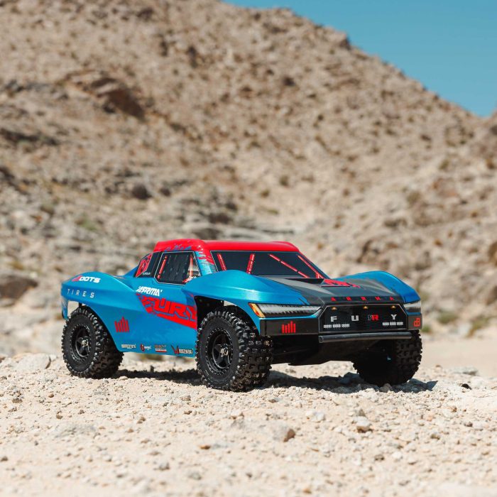 ARRMA 1/10 FURY 223S DSC 2WD RTR Brushless Short Course Truck, Blue (without Battery-Charger) - Image 5