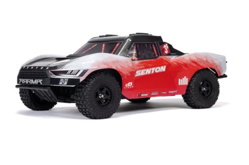 ARRMA 1/10 SENTON 223S DSC 4X4 RTR Brushless Short Course Truck, Red (without Battery - Charger)