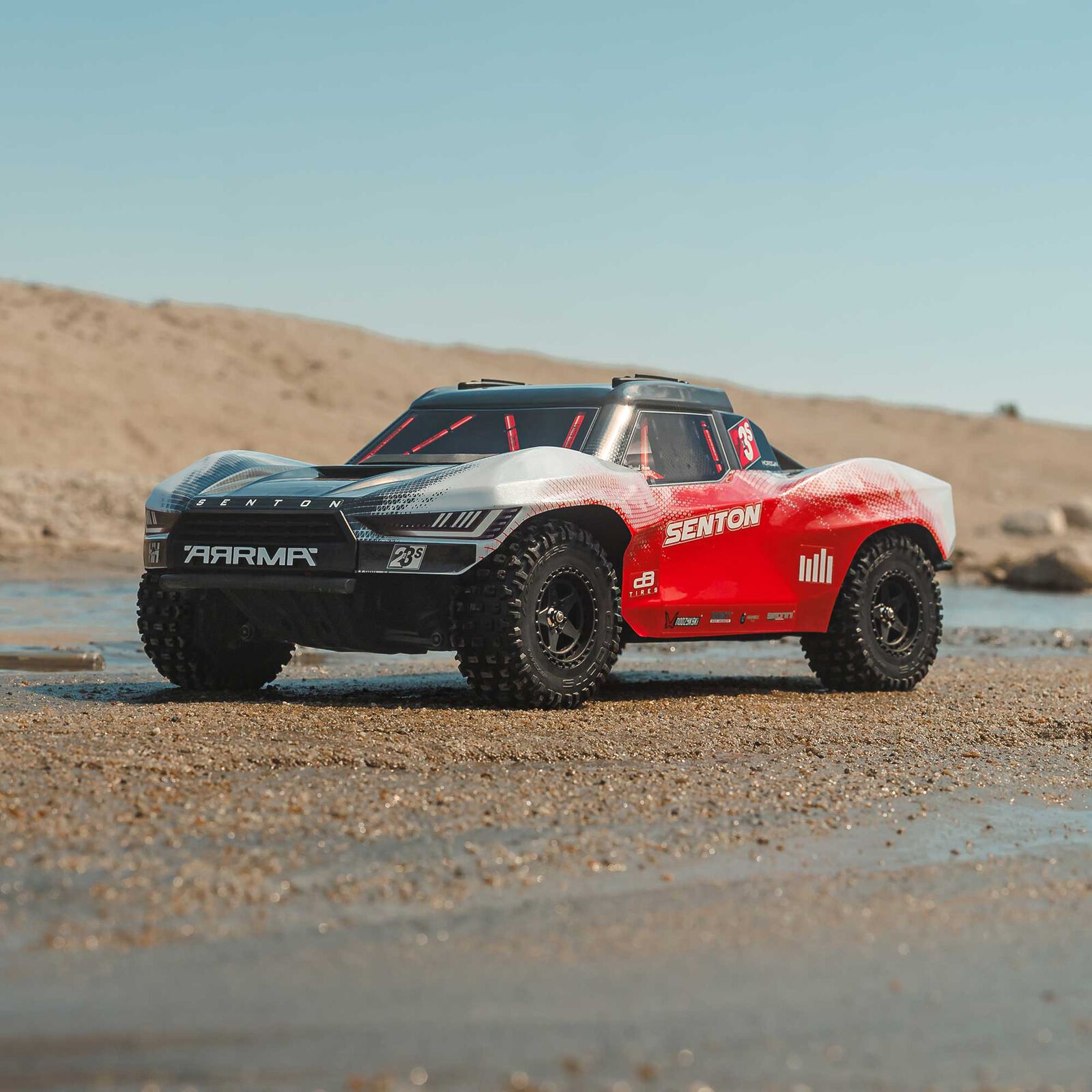 ARRMA 1/10 SENTON 223S DSC 4X4 RTR Brushless Short Course Truck, Red (without Battery - Charger) - Image 16