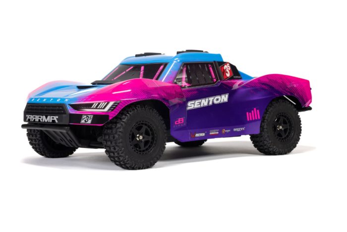 ARRMA 1/10 SENTON 223S DSC 4X4 RTR Brushless Short Course Truck, Blue (without Battery - Charger)