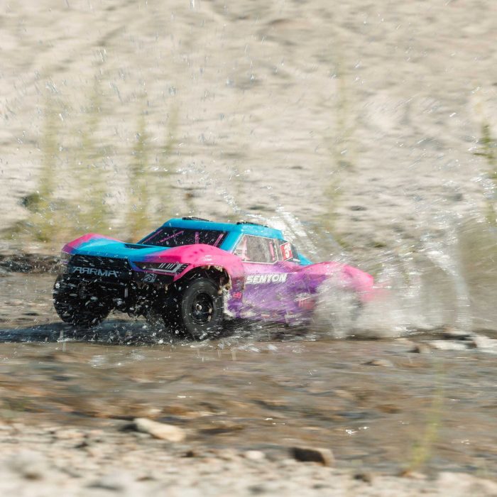 ARRMA 1/10 SENTON 223S DSC 4X4 RTR Brushless Short Course Truck, Blue (without Battery - Charger) - Image 5