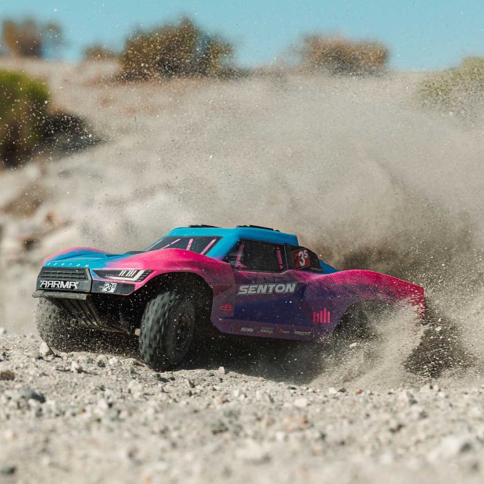 ARRMA 1/10 SENTON 223S DSC 4X4 RTR Brushless Short Course Truck, Blue (without Battery - Charger) - Image 2