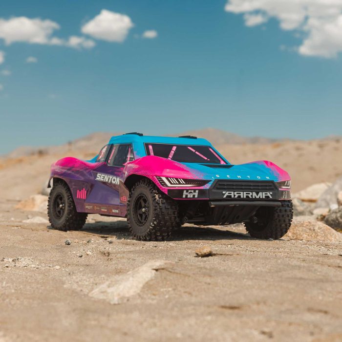 ARRMA 1/10 SENTON 223S DSC 4X4 RTR Brushless Short Course Truck, Blue (without Battery - Charger) - Image 8