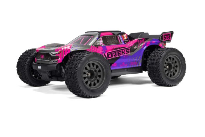 ARRMA 1/10 VORTEKS 223S DSC 4X4 RTR Brushless Stadium Truck, Purple (without Battery - Charger)