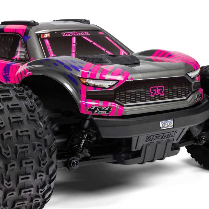 ARRMA 1/10 VORTEKS 223S DSC 4X4 RTR Brushless Stadium Truck, Purple (without Battery - Charger) - Image 20