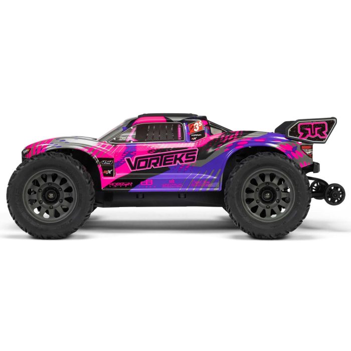 ARRMA 1/10 VORTEKS 223S DSC 4X4 RTR Brushless Stadium Truck, Purple (without Battery - Charger) - Image 15