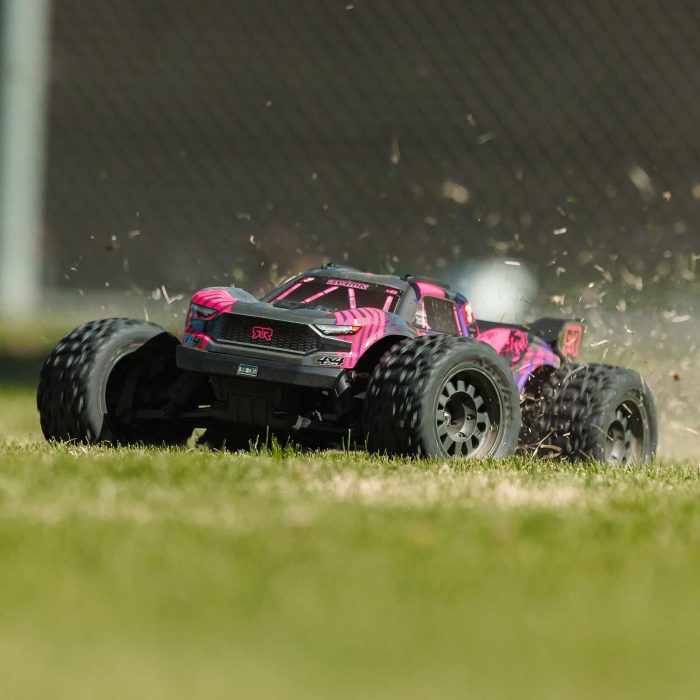 ARRMA 1/10 VORTEKS 223S DSC 4X4 RTR Brushless Stadium Truck, Purple (without Battery - Charger) - Image 12