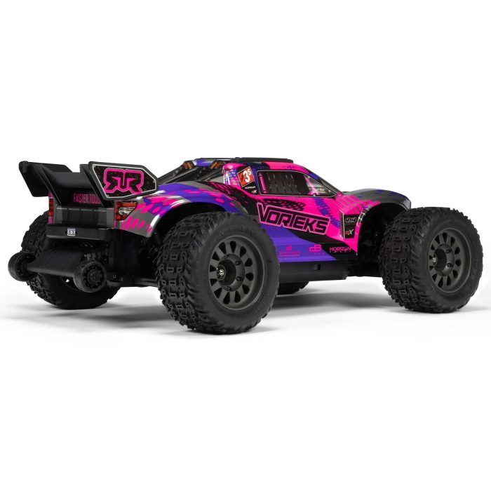 ARRMA 1/10 VORTEKS 223S DSC 4X4 RTR Brushless Stadium Truck, Purple (without Battery - Charger) - Image 18