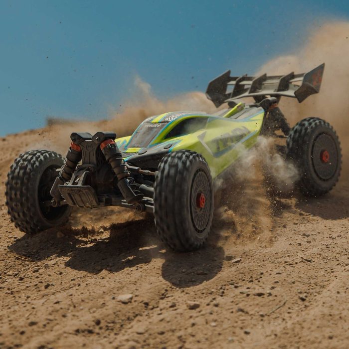 ARRMA 1/8 TYPHON 223S DSC 4X4 RTR Brushless Buggy, Yellow (without Battery - Charger) - Image 10