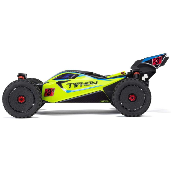 ARRMA 1/8 TYPHON 223S DSC 4X4 RTR Brushless Buggy, Yellow (without Battery - Charger) - Image 13
