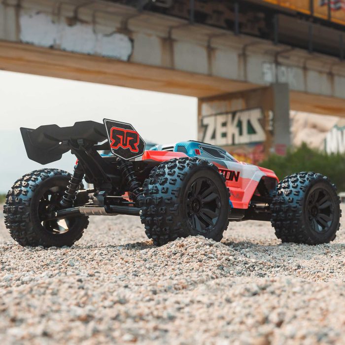 ARRMA 1/8 KRATON 6S 4X4 RTR Brushless Speed Truck, Blue/Orange (without Battery - Charger) - Image 4
