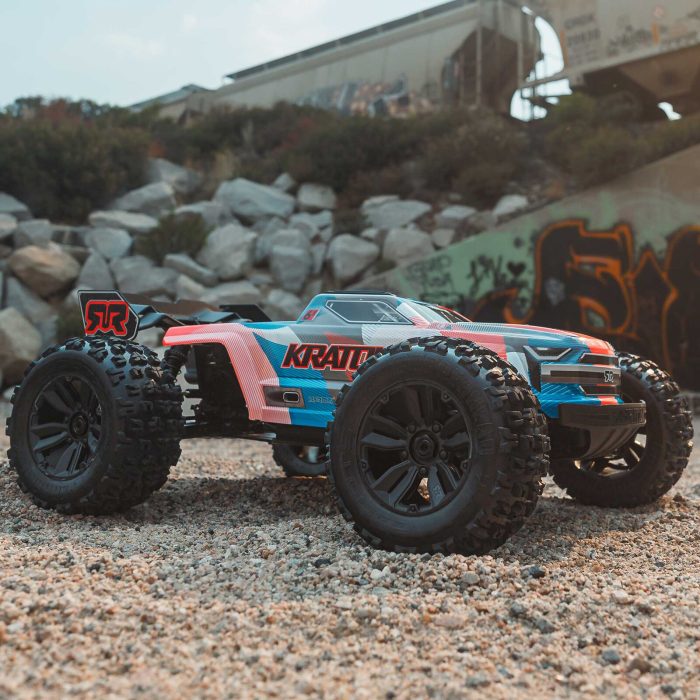 ARRMA 1/8 KRATON 6S 4X4 RTR Brushless Speed Truck, Blue/Orange (without Battery - Charger) - Image 6