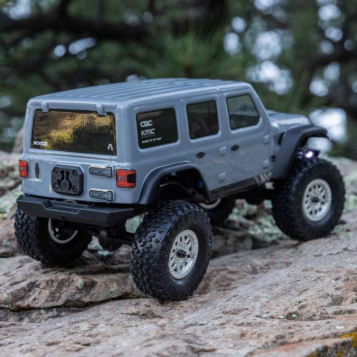 AXIAL 1/24 SCX24 2019 Jeep Wrangler JLU CRC 4X4 RTR Brushed Rock Crawler (Battery & Charger Included), Gray - Image 6