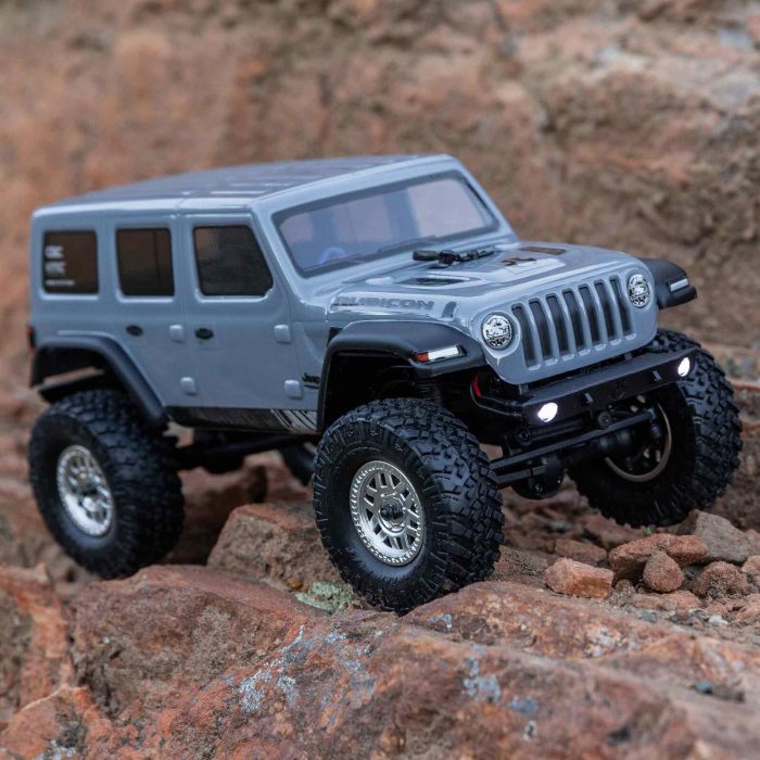 AXIAL 1/24 SCX24 2019 Jeep Wrangler JLU CRC 4X4 RTR Brushed Rock Crawler (Battery & Charger Included), Gray - Image 5