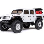 AXIAL 1/24 SCX24 Jeep JT Gladiator 4X4 RTR Brushed Rock Crawler (Battery & Charger Included), White