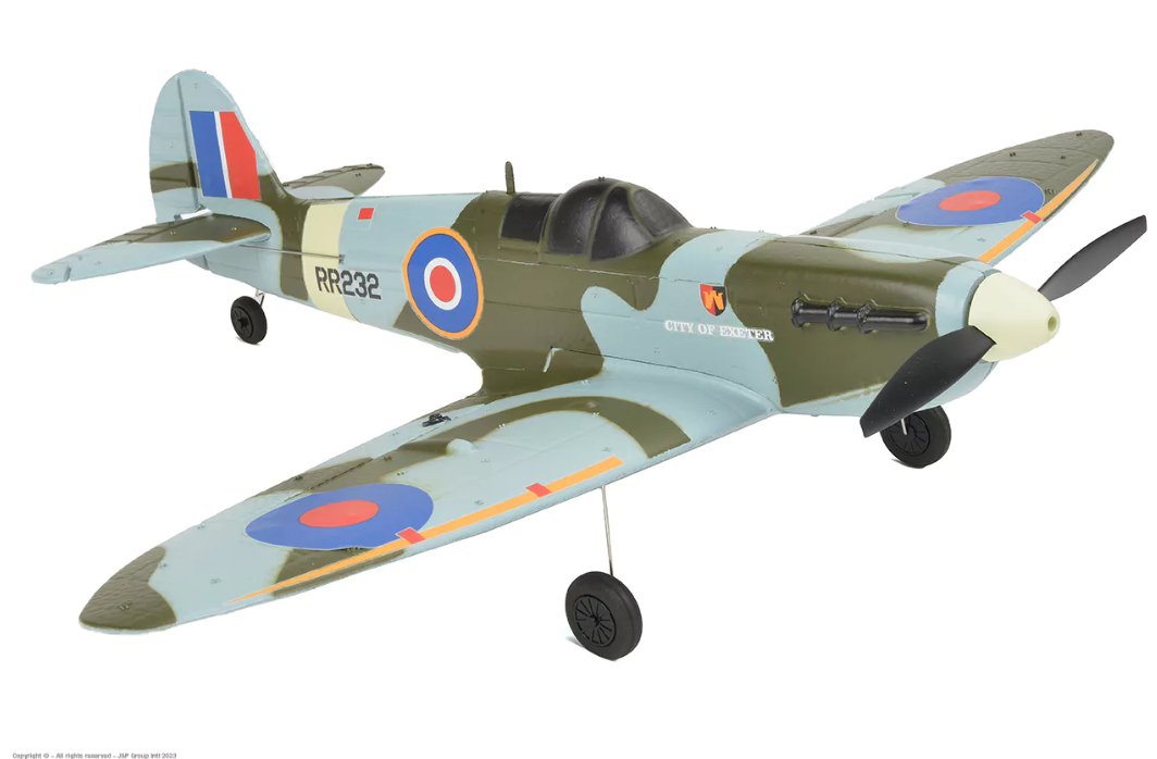 EZ-Wings Mini Spitfire MK II RTF 450mm - 1+1 Li-Po Battery - USB Charger - Image 3