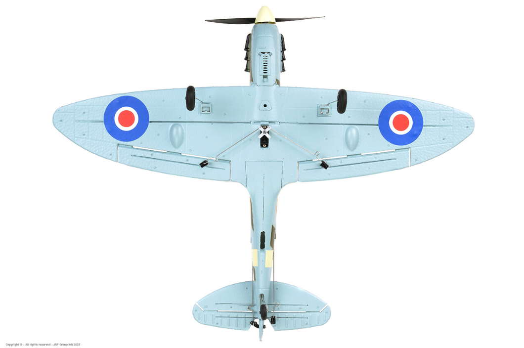 EZ-Wings Mini Spitfire MK II RTF 450mm - 1+1 Li-Po Battery - USB Charger - Image 14