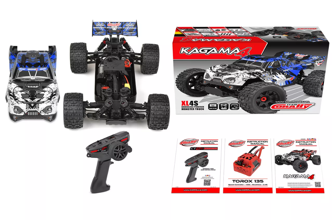 Team Corally KAGAMA 4 RTR Blue Brushless Power 4S - No Battery - No Charger - Image 19
