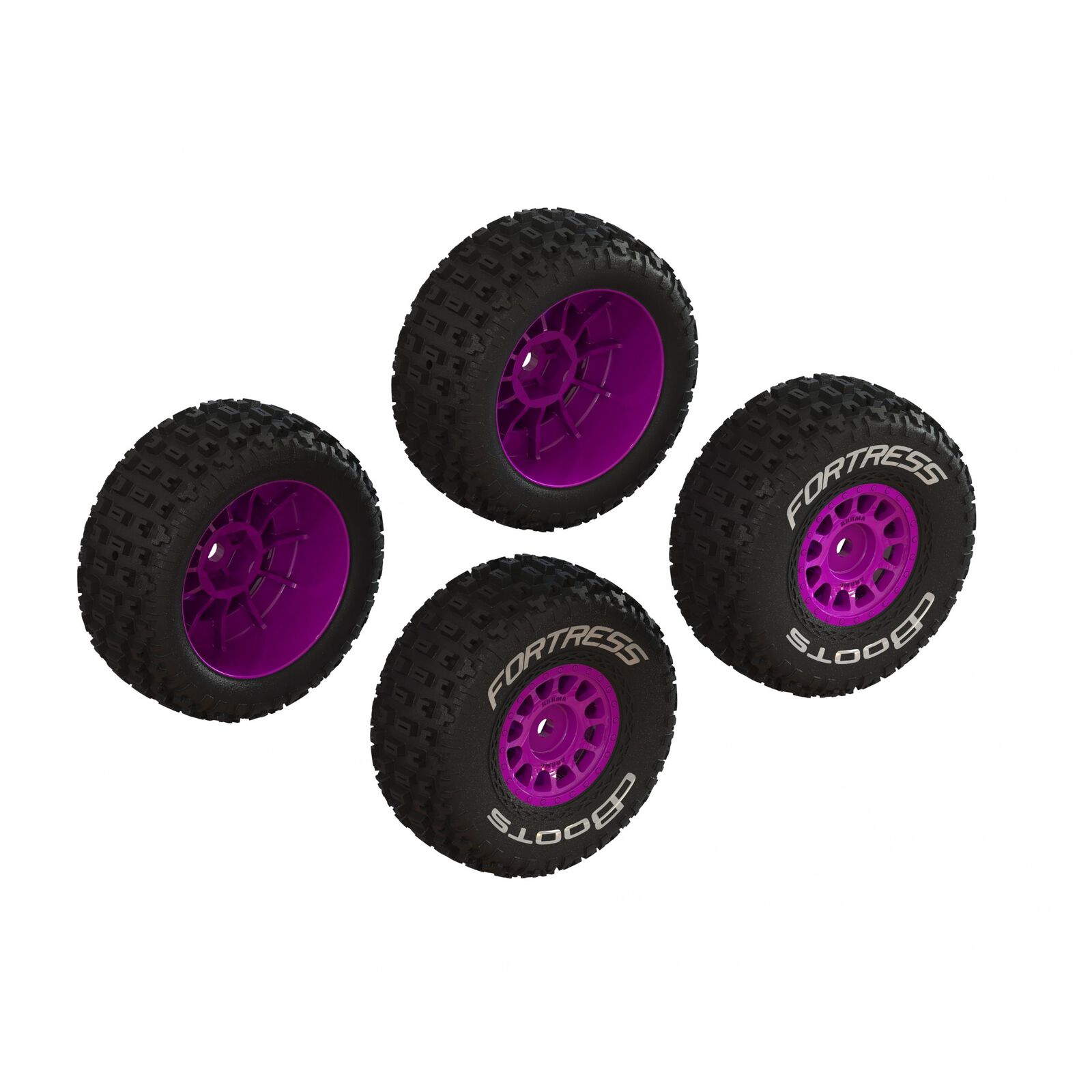 ARRMA dBoots 'FORTRESS' Glued Tire Set, Purple (2 Pairs) ARA-1570 FOR MOJAVE GROM