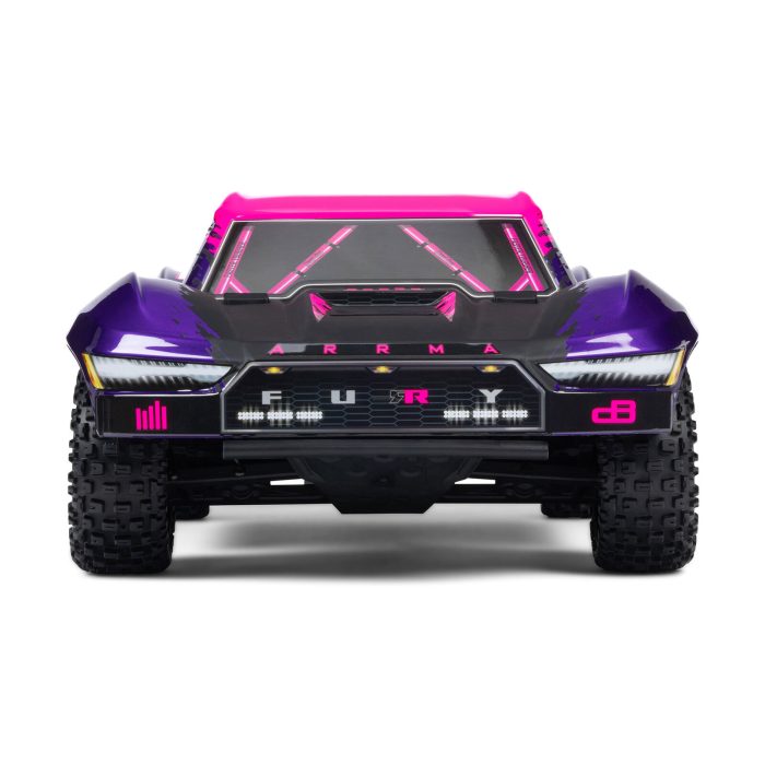 ARRMA 1/10 FURY 223S DSC 2WD RTR Brushless Short Course Truck, Purple (without Battery-Charger) - Image 3