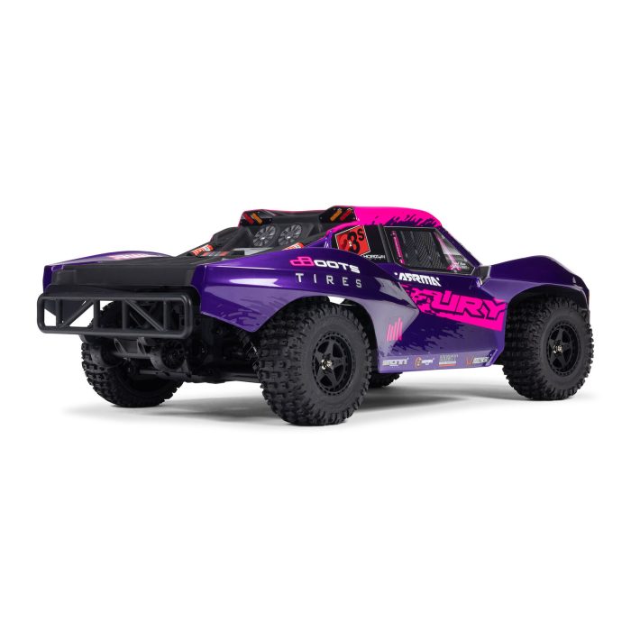 ARRMA 1/10 FURY 223S DSC 2WD RTR Brushless Short Course Truck, Purple (without Battery-Charger) - Image 7