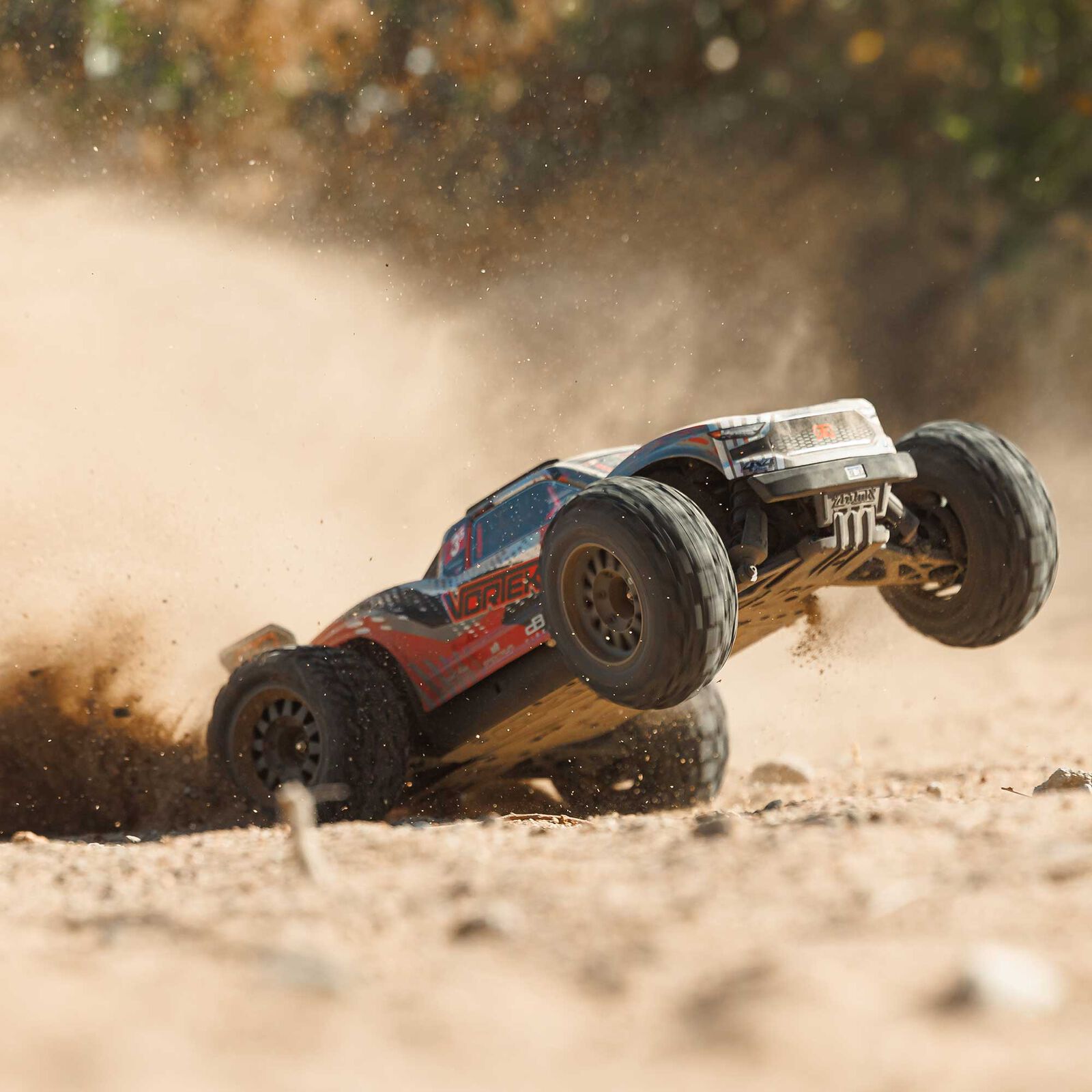 ARRMA 1/10 VORTEKS 223S DSC 4X4 RTR Brushless Stadium Truck, Red (without Battery - Charger) - Image 11